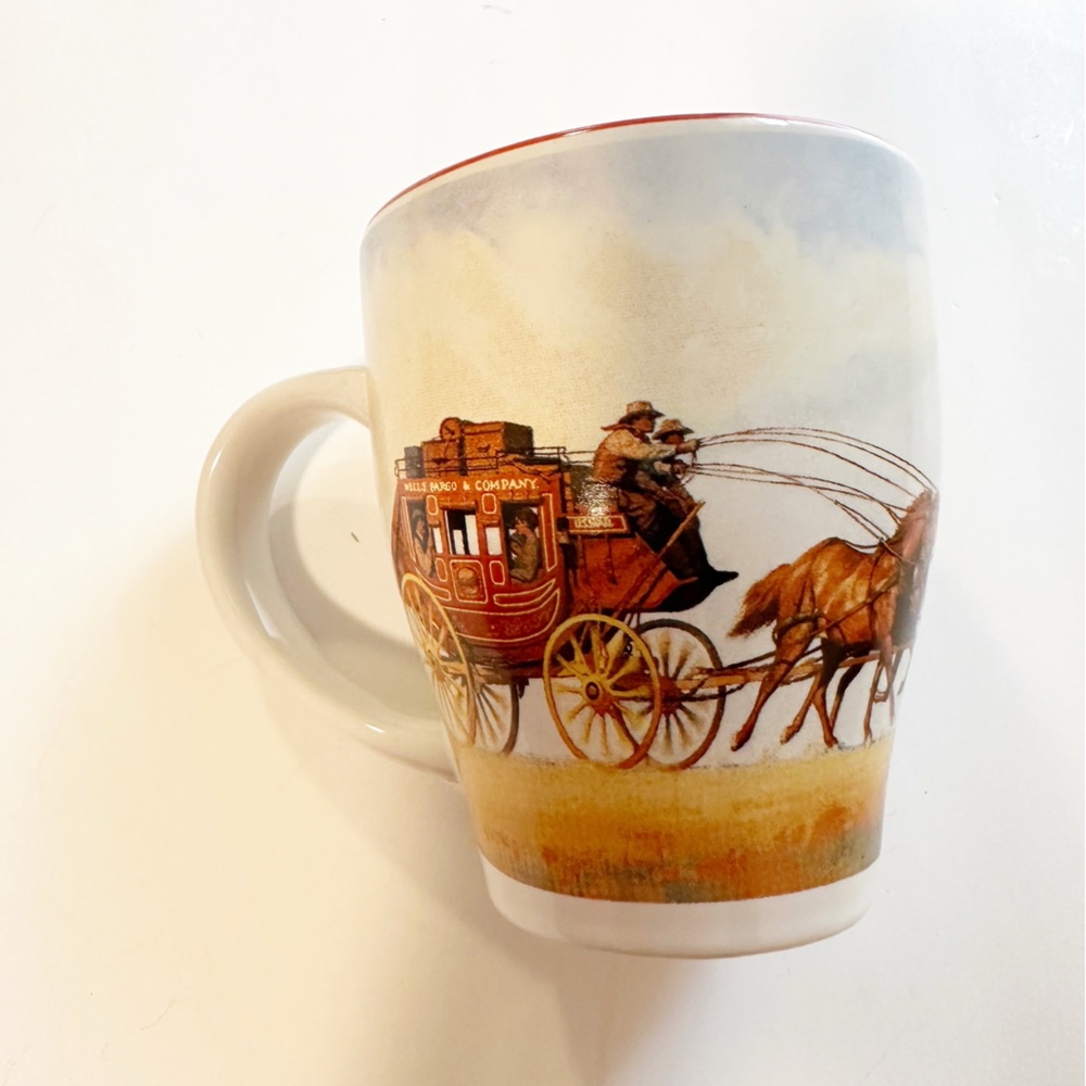 Western Wagon Horse Coffee Tea Mug